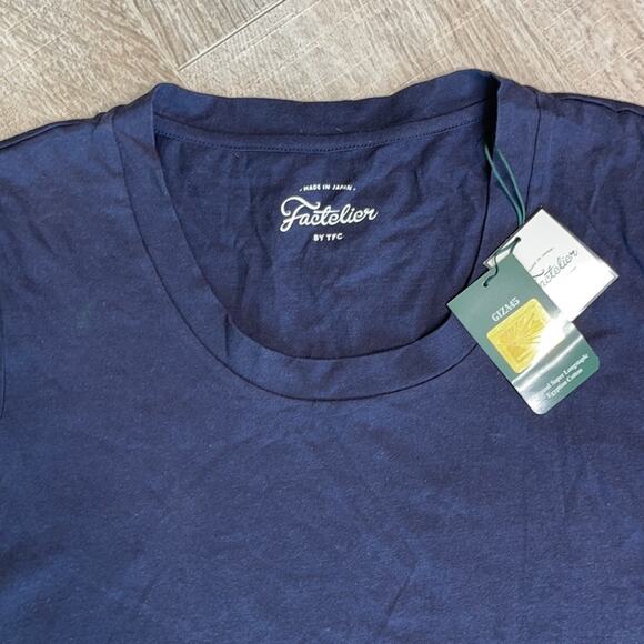 NWT FACTELIER by TFC Women's Black Scoop Neck Short Sleeve T-Shirt - Picture 2 of 8